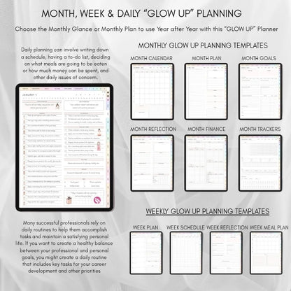 Glow Up planner